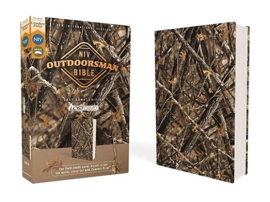 Picture of Niv, Outdoorsman Bible, Lost Camo Edition, Leathersoft, Red Letter Edition, Comfort Print