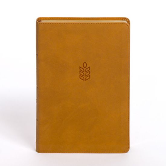 Picture of CSB Personal Size Giant Print Bible, Camel Suedesoft Leathertouch