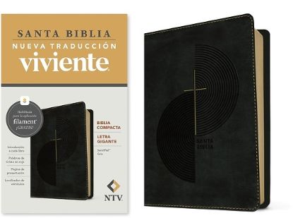 Picture of Biblia Compacta Ntv, Letra Gigante Con Filament (Sentipiel, Gris, Letra Roja)