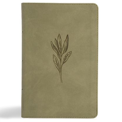 Picture of NASB Large Print Personal Size Reference Bible, Sage Suedesoft Leathertouch, Indexed