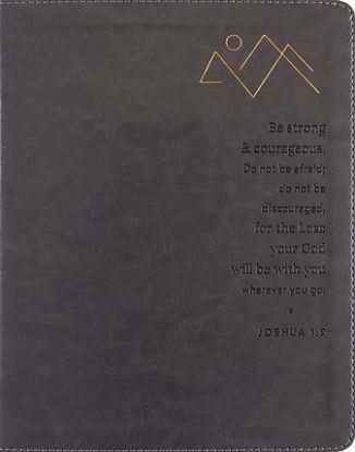 Picture of Niv, Journal the Word Bible (Perfect for Note-Taking), Double-Column, Leathersoft, Gray, Red Letter, Comfort Print