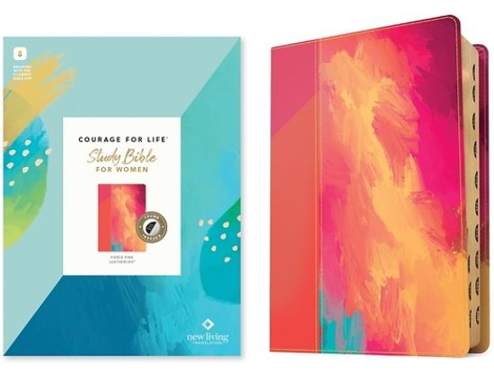 Picture of NLT Courage for Life Study Bible for Women, Filament-Enabled Edition (Leatherlike, Fierce Pink, Indexed)