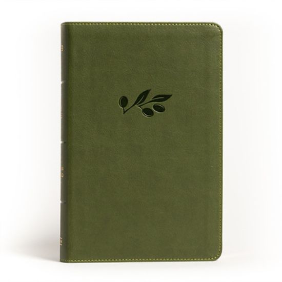 Picture of NASB Large Print Personal Size Reference Bible, Olive Leathertouch