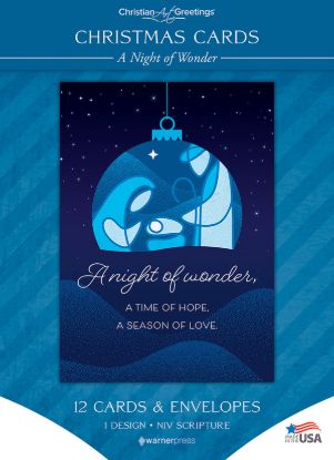Picture of A Night of Wonder Christmas Solid Box Card