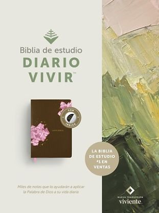 Picture of Biblia de Estudio del Diario Vivir Ntv (Sentipiel, Café/Rosa, Índice, Letra Roja)