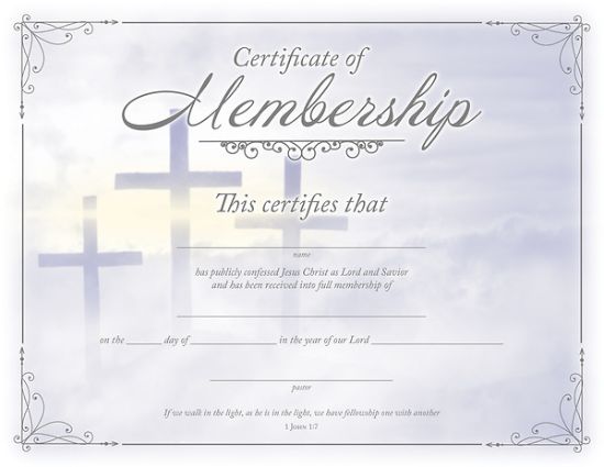 Picture of Certificate of Membership