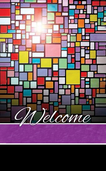 Picture of Welcome Stain Glass  3" x 5" Pew Cards