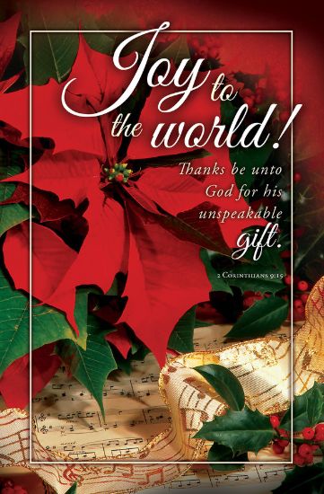 Picture of Christmas Joy to the World Bulletin Regular