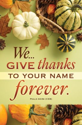 Picture of We Give Thanks Thanksgiving Bulletin Regular