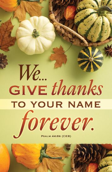 Picture of We Give Thanks Thanksgiving Bulletin Regular