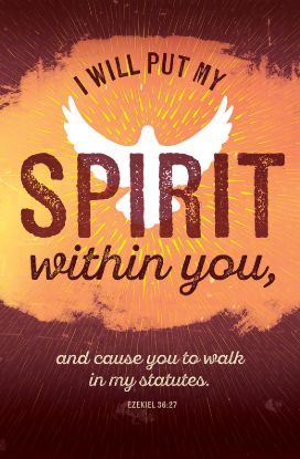 Picture of I Will Put My Spirit Within You Regular Size Bulletin