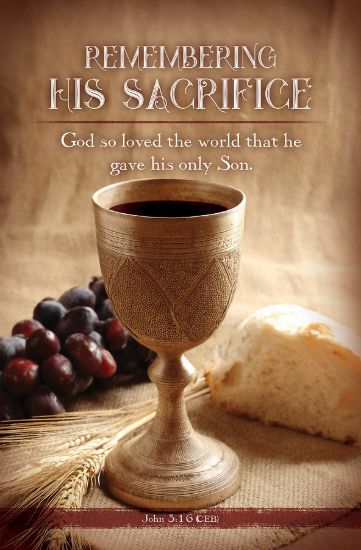 Picture of Remembering His Sacrifice Communion Bulletin