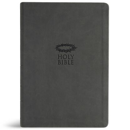 Picture of KJV Super Giant Print Reference Bible, Value Edition, Charcoal Leathertouch