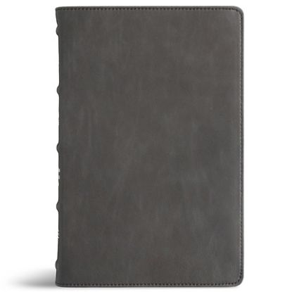 Picture of CSB Thinline Bible, Optimal Type, Holman Handcrafted Collection, Marbled Slate Premium Calfskin