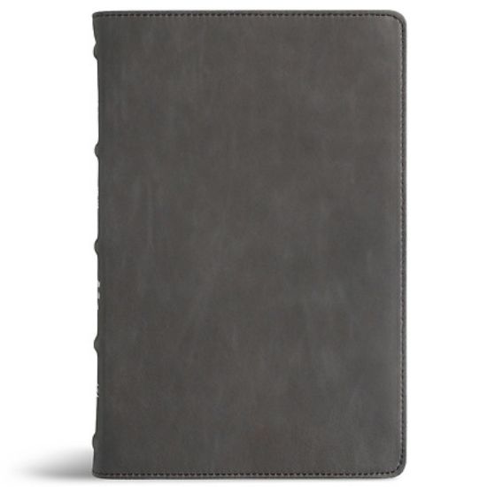 Picture of CSB Thinline Bible, Optimal Type, Holman Handcrafted Collection, Marbled Slate Premium Calfskin