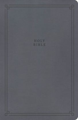 Picture of CSB Large Print Personal Size Reference Bible, Value Edition, Easy-To-Read Optimal Type, Charcoal Leathertouch