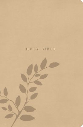 Picture of CSB Large Print Personal Size Reference Bible, Value Edition, Easy-To-Read Optimal Type, Beige Leathertouch