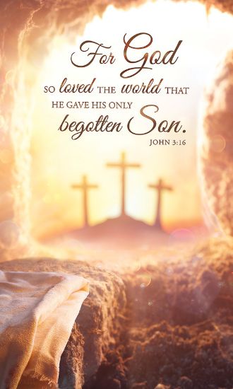 Picture of Easter For God so Loved the World 3' x 5' Banner Vinyl