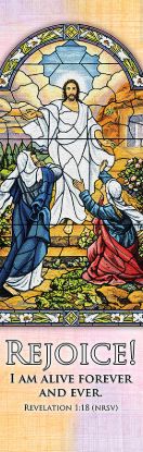 Picture of Rejoice! I Am Alive Easter 2' x 6' Fabric Banner