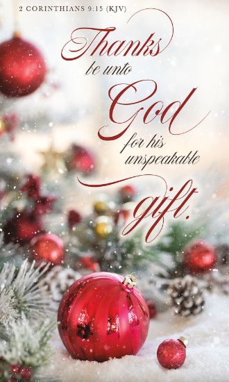 Picture of Banner Thanks Be Unto God Gift Christmas 3 x 5 Fabric