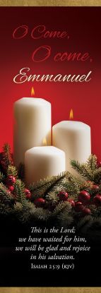 Picture of Banner O come, O come, Emmanuel Christmas 2 x 6 Fabric