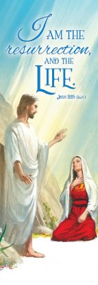 Picture of Easter I am the Resurrection 2' x 6' Banner Vinyl