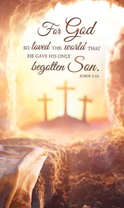Picture of Easter For God so Loved the World 3' x 5' Banner Vinyl