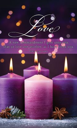 Picture of Banner Love a New Commandment Advent 3 x 5 Fabric