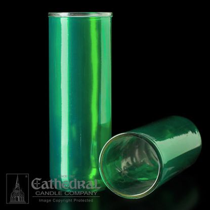 Picture of Cathedral Inserta-Lite 5,6,7-Day Reusable Glass Globe - Green