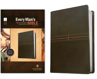 Picture of NLT Every Man's Bible, Filament Enabled (Leatherlike, East-West Grey, Red Letter)