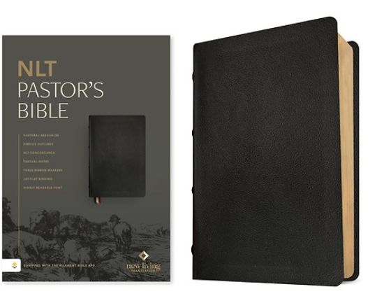 Picture of NLT Pastor's Bible, Filament Enabled (Genuine Leather, Black, Red Letter)