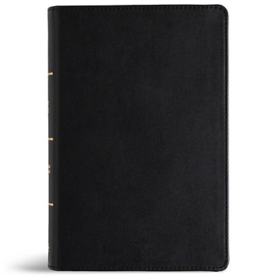 Picture of CSB Large Print Personal Size Reference Bible, Optimal Type, Digital Study Edition, Black Genuine Leather