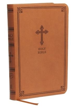 Picture of KJV Value Thinline Bible, Compact, Leathersoft, Brown, Red Letter Edition, Comfort Print
