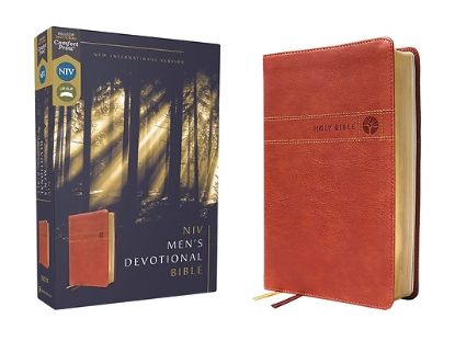Picture of Niv, Men's Devotional Bible, Leathersoft, Brown, Comfort Print