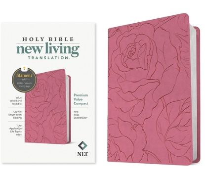 Picture of NLT Premium Value Compact Bible, Filament Enabled Edition (Leatherlike, Pink Rose)