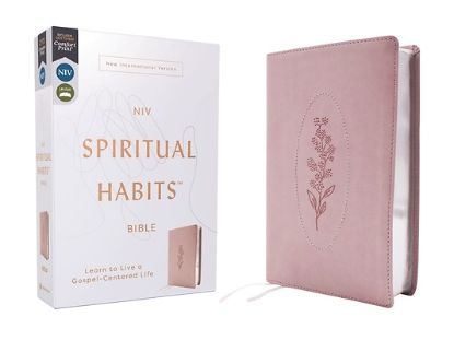 Picture of Niv, Spiritual Habits Bible, Leathersoft, Pink, Red Letter, Comfort Print