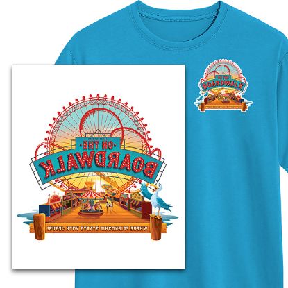 Picture of VBS 2027 On the Boardwalk Iron-On Transfers (Pkg of 12)