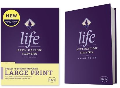 Picture of NKJV Life Application Study Bible, Third Edition, Large Print (Red Letter, Hardcover)