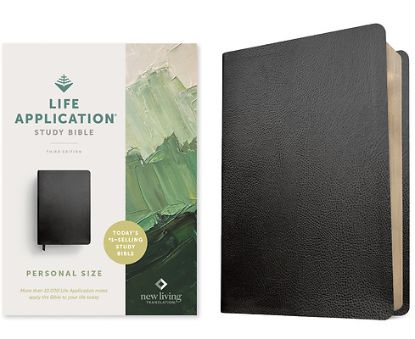 Picture of NLT Life Application Study Bible, Third Edition, Personal Size (Bonded Leather, Black, Red Letter)
