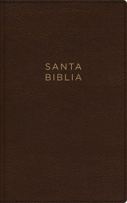 Picture of Nbla, Santa Biblia, Ultrafina, Letra Grande, Tamaño Manual, Leathersoft, Café, Palabras de Jesús En Rojo