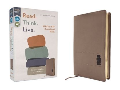 Picture of Niv, Read. Think. Live., Leathersoft, Brown, Comfort Print