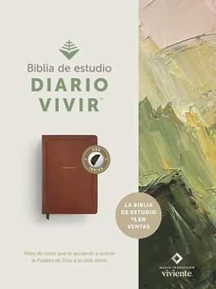 Picture of Biblia de Estudio del Diario Vivir Ntv (Sentipiel, Café Rústico, Índice, Letra Roja)