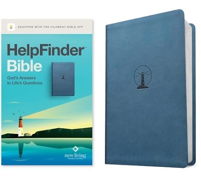 Picture of Helpfinder Bible Nlt, Filament Enabled (Leatherlike, Harbor Blue, Red Letter)
