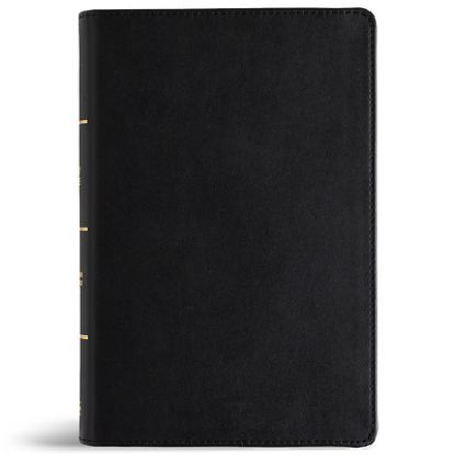 Picture of CSB Large Print Personal Size Reference Bible, Optimal Type, Digital Study Edition, Black Genuine Leather, Indexed