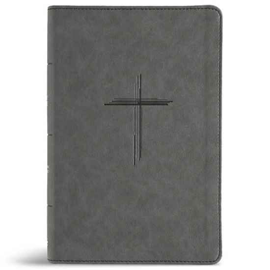Picture of CSB Personal Size Giant Print Bible, Digital Study Edition, Charcoal Suedesoft Leathertouch, Indexed