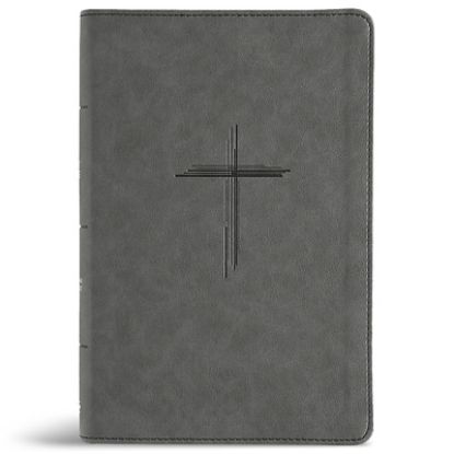 Picture of CSB Personal Size Giant Print Bible, Digital Study Edition, Charcoal Suedesoft Leathertouch