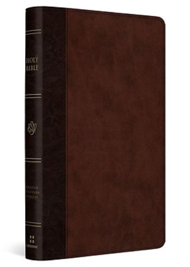 Picture of ESV Large Print Thinline Reference Bible (Trutone, Brown/Walnut, Timeless Design)