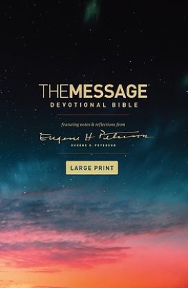 Picture of The Message Devotional Bible, Large Print (Hardcover)