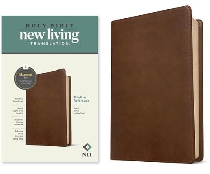 Picture of NLT Thinline Reference Bible, Filament Enabled Edition (Red Letter, Leatherlike, Rustic Brown)
