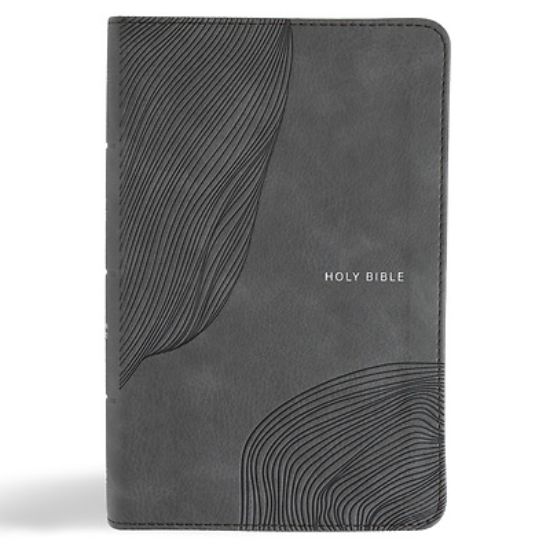 Picture of CSB Single-Column Compact Bible, Digital Study Edition, Charcoal Leathertouch